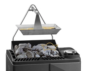 EOS Finnische Saunaofen Euro Max, 9kW-15kW, Anthrazit, Stehofen