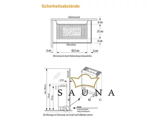 EOS Finnische Saunaofen Gracil, 4,5kW-9kW, Anthrazit, Stehofen