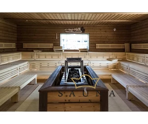 EOS Finnische Saunaofen Goliath HD, 18kW-36kW, Anthrazit, Stehofen