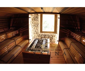 EOS Finnische Saunaofen Goliath HD, 18kW-36kW, Anthrazit, Stehofen