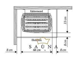 EOS Saunaofen Moment schwarz 6-9 kw