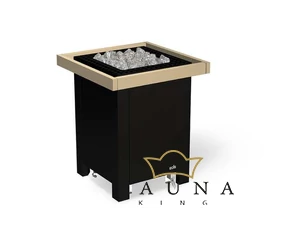 EOS Finnische Saunaofen Blackrock, 12kW-18kW, Schwarz, Stehofen