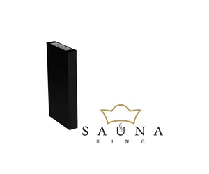 EOS Finnische Saunaofen Blackrock, 12kW-18kW, Schwarz, Stehofen
