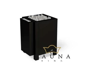 EOS Finnische Saunaofen Blackrock, 12kW-18kW, Schwarz, Stehofen