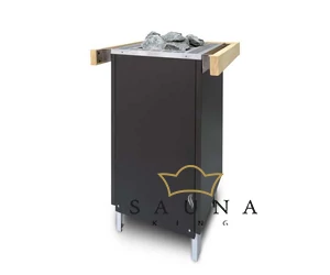 EOS Finnische Saunaofen Cubo+, 7,5 kW-12kW, Schwarz, Stehofen