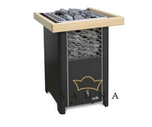 EOS Finnische Saunaofen Finnrock, 7,5kW-12kW, Schwarz, Stehofen