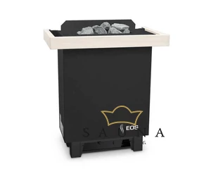 EOS Finnische Saunaofen Gracil, 4,5kW-9kW, Schwarz, Stehofen
