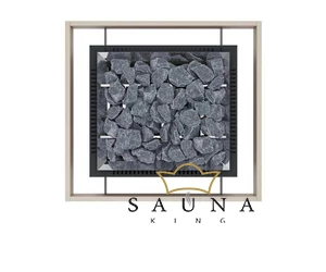 EOS Finnische Saunaofen Mega S HD, 36kW-48kW, Schwarz, Stehofen