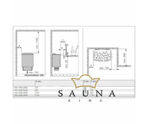 Saunaofen 100 mit integrierter Steuerung 3,6 KW
