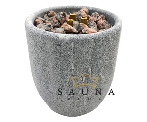 Wasserfontäne Saunatroikka aus Speckstein