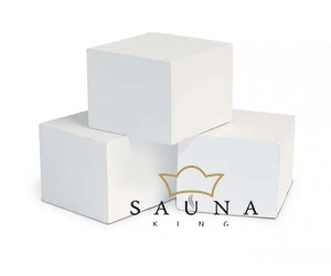 EOS Cubius Saunasteine für EOS Mythos S35-S45 Saunaofen, 20 Stk, weiß