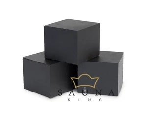 EOS Cubius Saunasteine für EOS Mythos S35-S45 Saunaofen, 20 Stk, schwarz