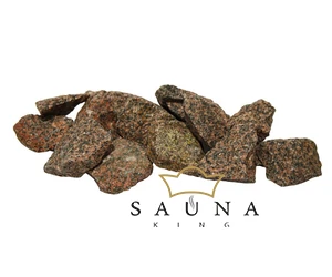 NEU! HARVIA Dekor Saunastein roter Granit 5-10 cm, 10 kg