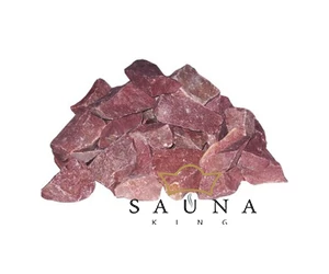 Saunasteine, himbeerfarbiger Quarzit, 5-9 cm, 20 kg