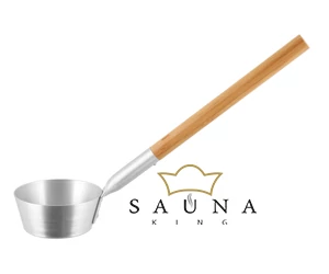RENTO Saunakübel-Set aus Aluminium, Silber, 5L