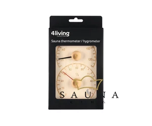 Sauna-Thermo- und Hygrometer aus Holz