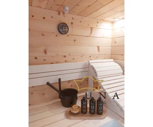 Sauna Thermo- und Hygrometer, schwarz, 135 mm