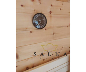 Sauna Thermo- und Hygrometer, schwarz, 135 mm 