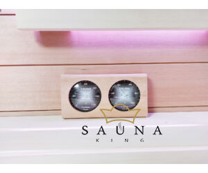 Sauna Thermo- & Hygrometer schwarz