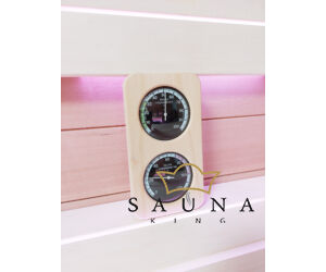 Sauna Thermo- & Hygrometer - Rahmen aus Massivholz
