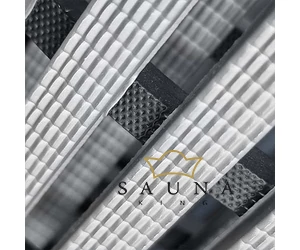 PVC-freie Sauna Bodenmatte aus TPE, 80 cm breit, silbergrau, je lfm.