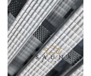 PVC-freie Sauna Bodenmatte aus TPE, 80 cm breit, silbergrau oder champagne, je lfm.
