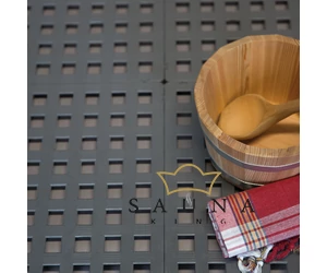 Kunststoff-Sauna Bodenrost Classic 50 x 50 cm, basaltgrau