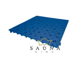 Kunststoff-Sauna Bodenrost Stabil 50 x 50 cm, lichtgrau
