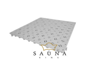 Kunststoff-Sauna Bodenrost Stabil 50 x 50 cm, basaltgrau
