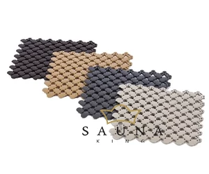 PVC Kunststoff Sauna Bodenrost Basic 20 x 20 cm, dunkel-braun