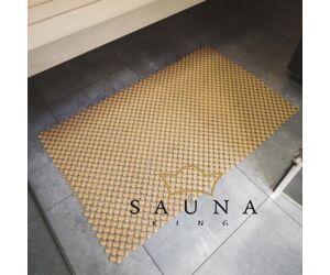 PVC Kunststoff Sauna Bodenrost Basic 20 x 20 cm, hell-braun