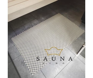 PVC Kunststoff Sauna Bodenrost Basic 20 x 20 cm, hell-grau