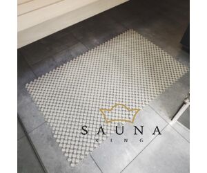 PVC Kunststoff Sauna Bodenrost Basic 20 x 20 cm, hell-grau