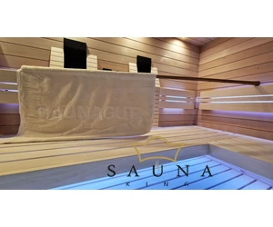SAUNAGUT Aufgussfahne, beige, GROß