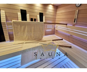 SAUNAGUT Aufgussfahne, beige, KLEIN