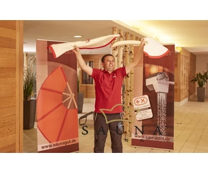 SAUNAGUT® Sauna Wedeltuch TORREOO, Wedeltuch für den Saunameister