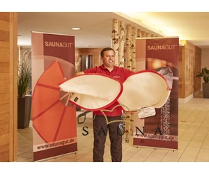 SAUNAGUT® Sauna Wedeltuch TORREOO, Wedeltuch für den Saunameister