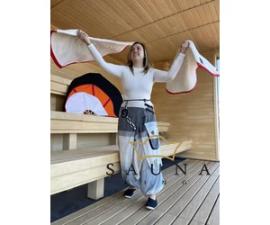 SAUNAGUT® Sauna Wedeltuch TORREOO, Wedeltuch für den Saunameister
