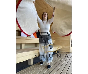 SAUNAGUT® Sauna Wedeltuch TORREOO, Wedeltuch für den Saunameister