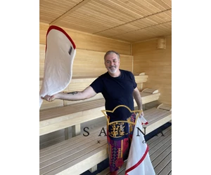 SAUNAGUT® Sauna Wedeltuch TORREOO, Wedeltuch für den Saunameister