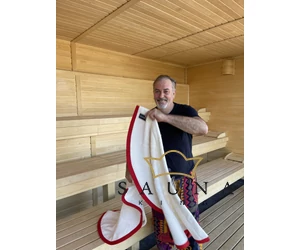 SAUNAGUT® Sauna Wedeltuch TORREOO, Wedeltuch für den Saunameister