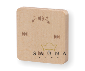 Collaxx Wandfernbedienung aus 12 Holzarten für Bluetoothplayer
