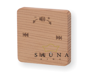 Collaxx Wandfernbedienung aus 12 Holzarten für Bluetoothplayer