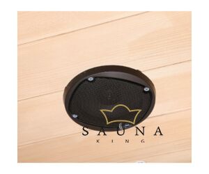 Sauna lautsprecher schwarz, geeignet bis 120°C