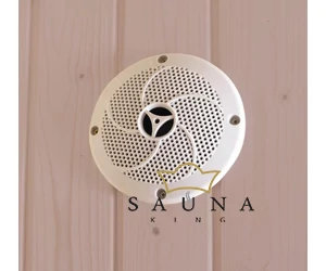 Sauna und Dampfbad lautsprecher weiss, geeignet bis 120°C