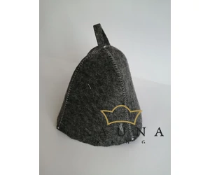 Sauna-Mütze aus Wollmischung, Grau