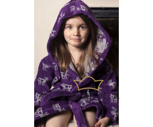 Pikkupuoti Kinderbademantel violett 80 cm oder 100 cm