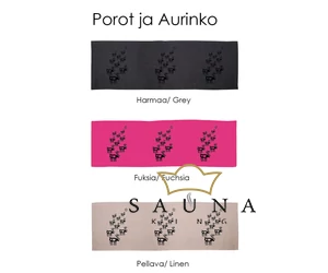 Pikkupuoti Sauna Liegetuch aus 100% Leinen, Fuchsia