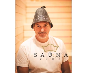 Sauna-Mütze aus Wollmischung, Grau
