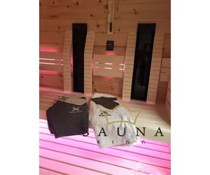 Sauna-Textillogo mit hitzebeständiger Transferfolie (ohne Produkt)